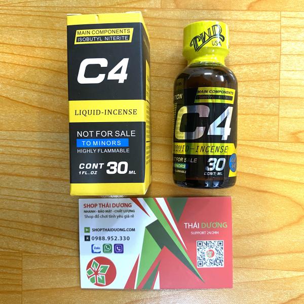 Popper C4 Vàng 30ml Chính Hãng Mỹ - Tăng Khoái Cảm Đỉnh Cao Cho Cả Top&Bot