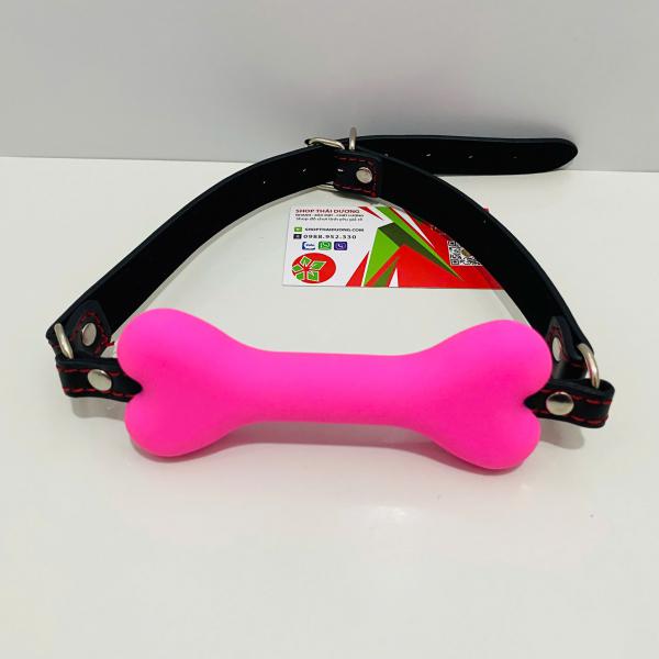 Bit Gag BDSM Hình Xương – Bịt Miệng Dây Da Cho Trò Chơi Nô Lệ, Master & Slave