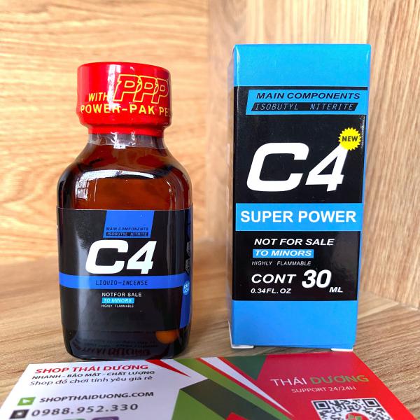 Chai Hít Kích Thích Popper C4 New Super Power 30ml Chính Hãng Mỹ USA