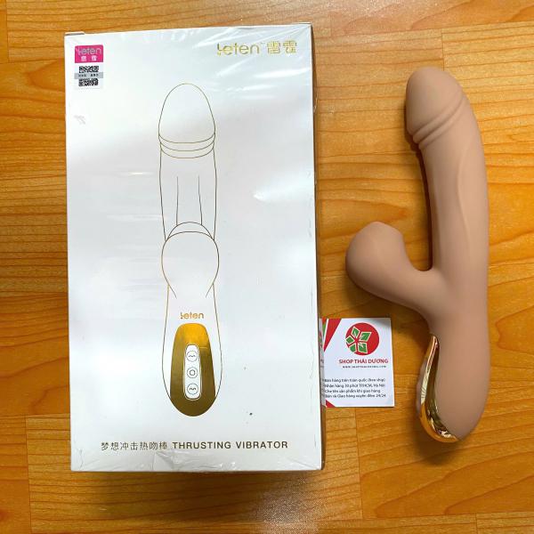 Dương Vật Giả Leten Thusting Vibrator Rung Thụt Đa Năng _Kết Hợp Lưỡi Liếm Uấn Cong Rung Cưc Mạnh