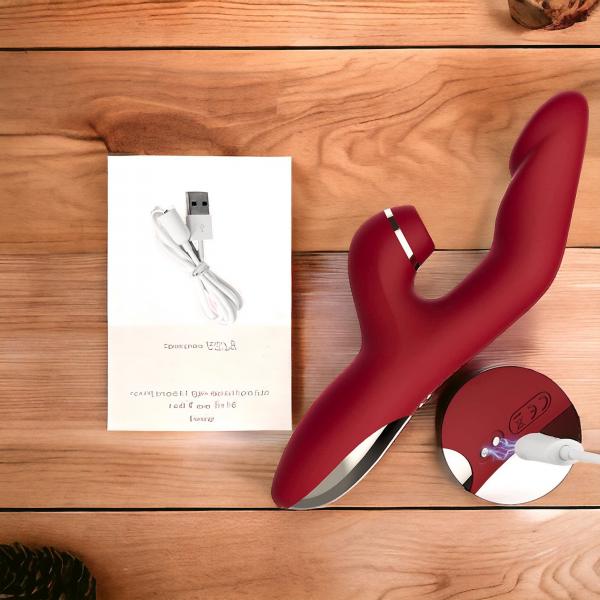 Sextoy Dương Vật Giả Hình Ngón Tay - Kết Hợp Nhánh Phụ Liếm Hút & Toả Nhiệt - Shop Sextoy Thủ Đức