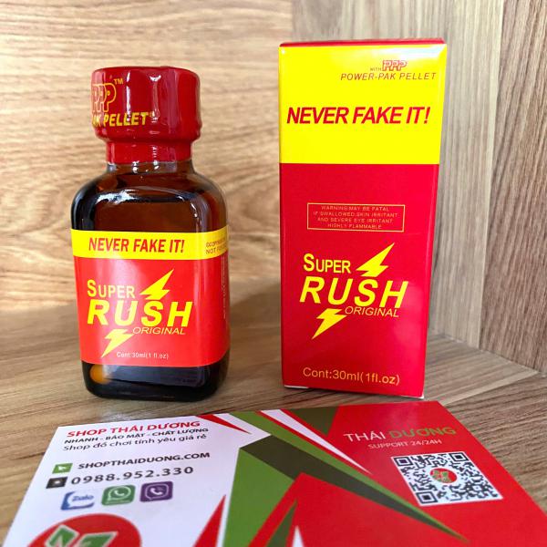 Tinh Dầu Popper Super Rush Red 30ml Đỏ – Chính Hãng USA, Kích Thích Mạnh, Tăng Hưng Phấn