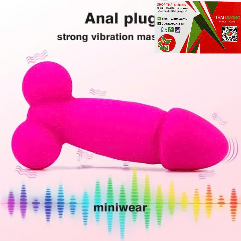 Trứng Rung Hình Dương Vật Giả BOQI Không Dây 10 Chế Độ Có Remote