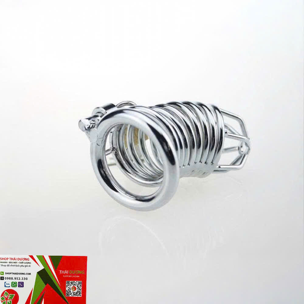 Khóa Dương Vật Thép Không Gỉ Thiết Bị Kiềm Chế Nam Giới Cao Cấp