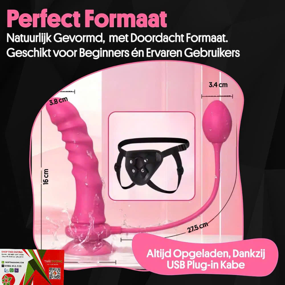 Dương Vật Giả Dây Đeo Love Spouse  Rung 10 Chế Độ, Điều Khiển App Cho Les