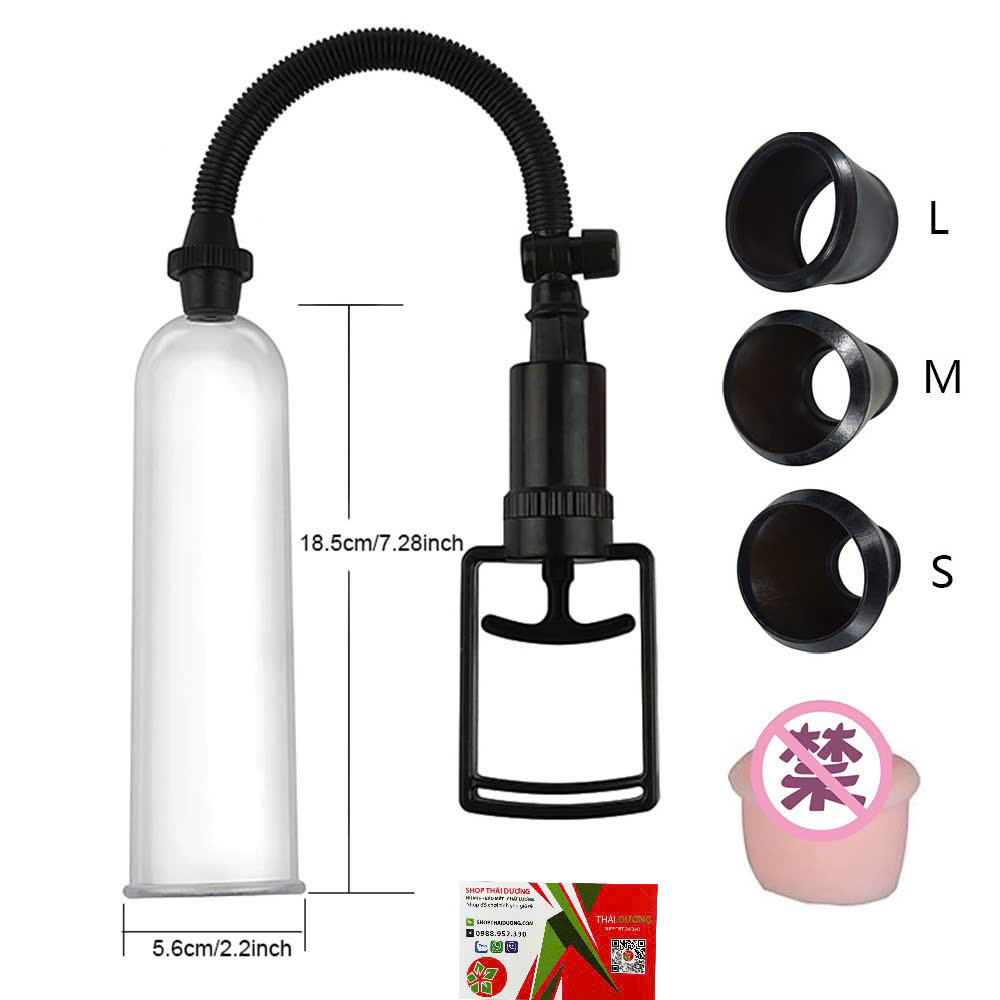 Máy Tập Dương Vật Penis Pump  Bơm Hút Chân Không Tăng Kích Thước To Dài Hiệu Quả