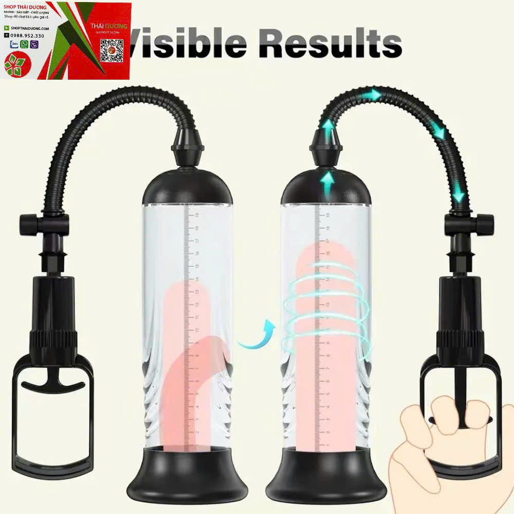 Máy Tập Dương Vật Penis Pump  Bơm Hút Chân Không Tăng Kích Thước To Dài Hiệu Quả