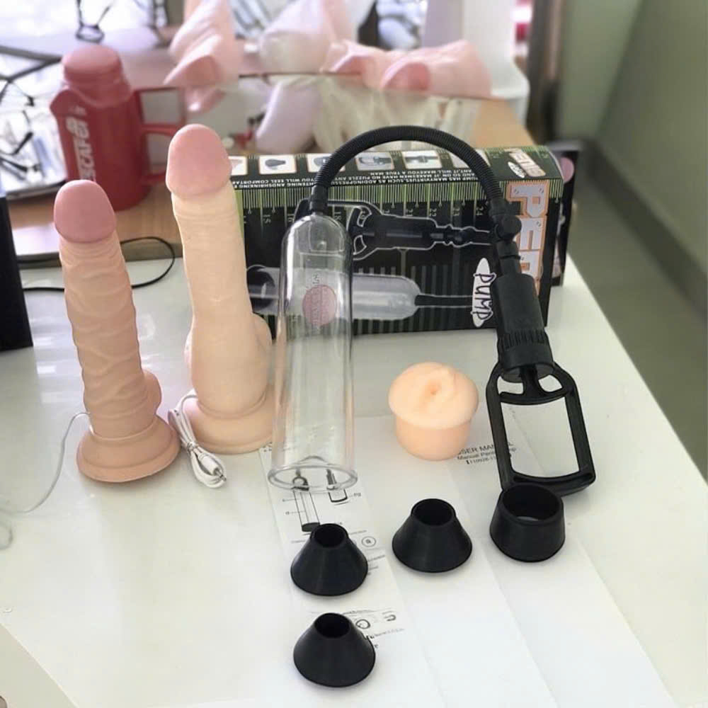 Máy Tập Dương Vật Penis Pump  Bơm Hút Chân Không Tăng Kích Thước To Dài Hiệu Quả