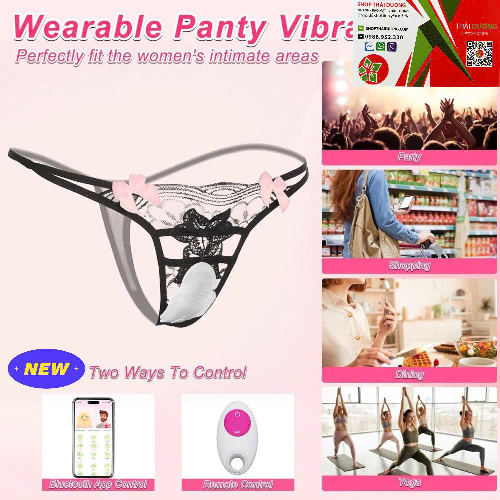 Trứng Rung Dán Ngoài Quần Chip Điều Khiển App + Remote  11 Chế Độ Rung Kín Đáo