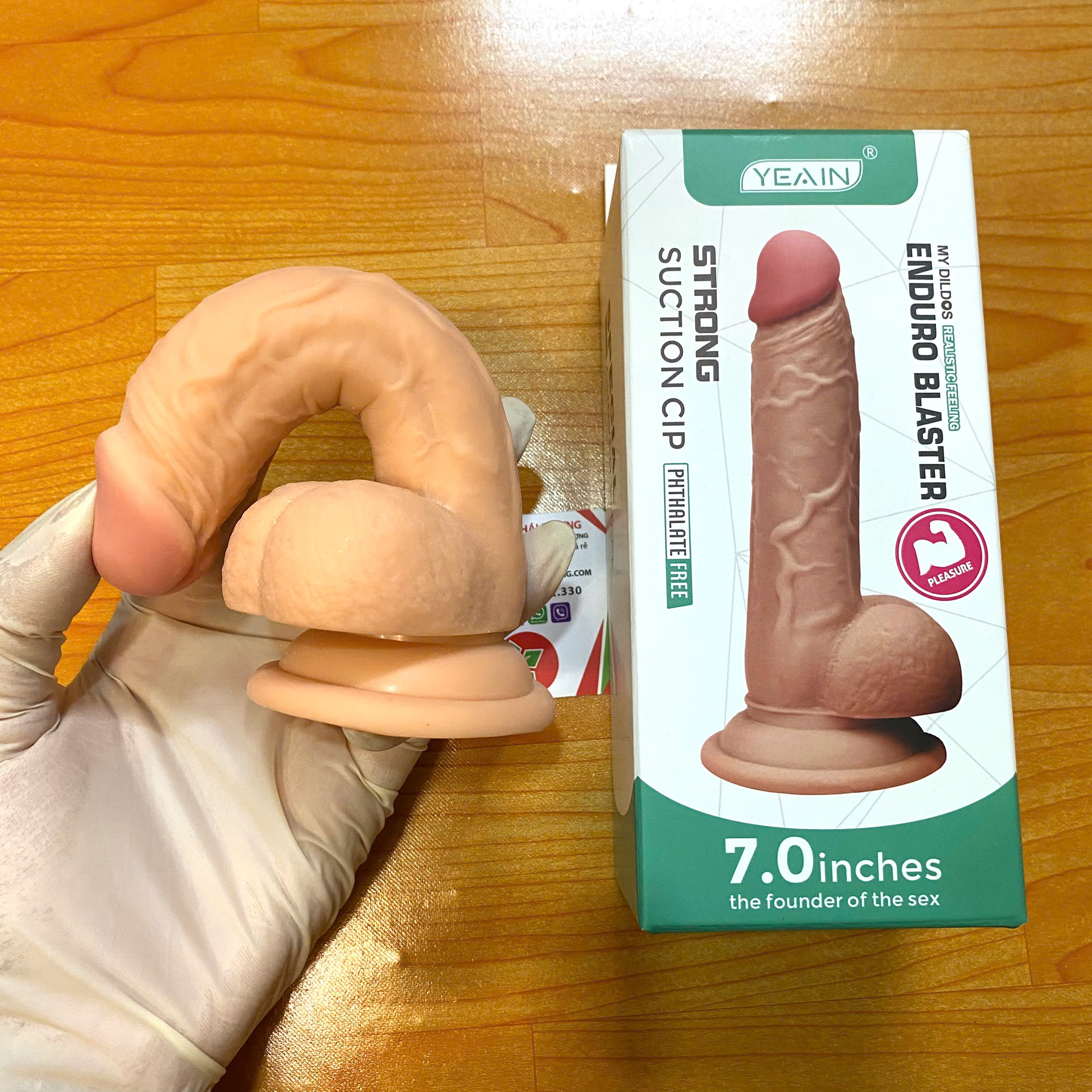  Đại lý Sextoy Dương vật Giả Hít Tường Yeain 7.0 Có Bìu Silicon Siêu Mềm Chính Hãng - Bán Sextoy Cấp Ở mới nhất
