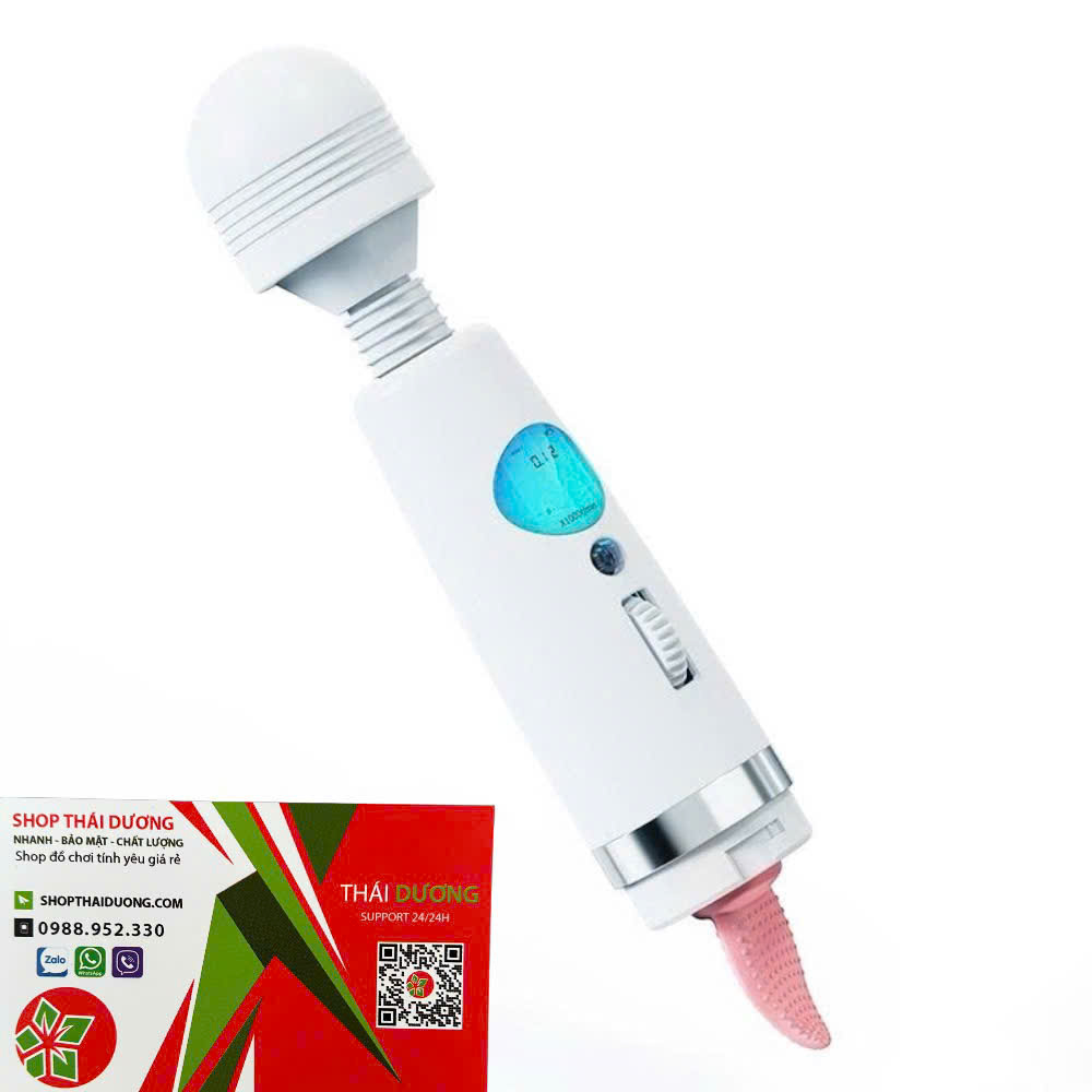 Chày Rung Kết Hợp Lưỡi Liếm Màn Hình LCD