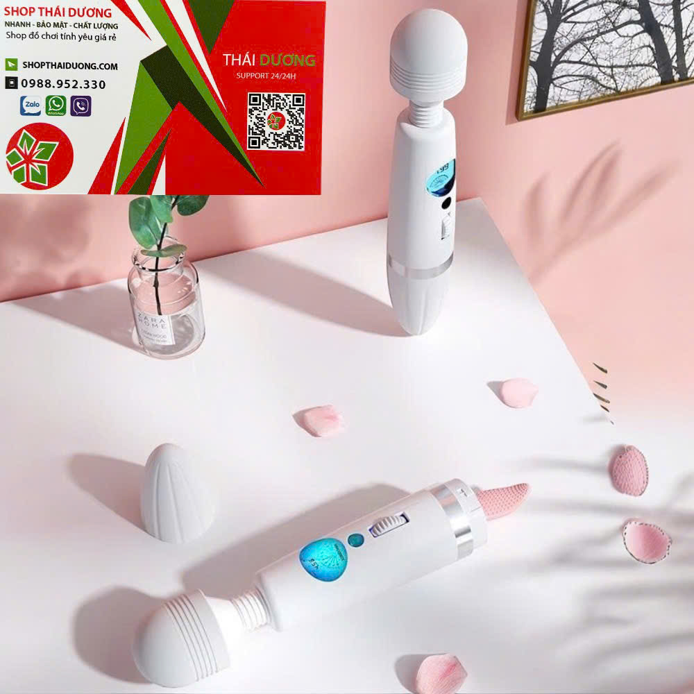 Chày Rung Kết Hợp Lưỡi Liếm Màn Hình LCD