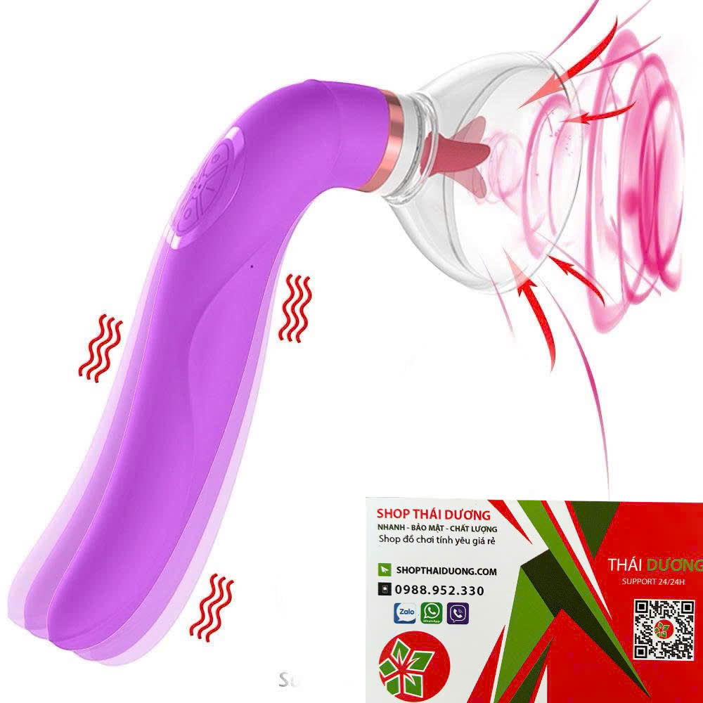 Sextoy máy Rung Liếm Hút âm Vật - Núm Vú Kích THích - Kết Hợp Đầu Rung Kích Thích âm Đạo Cho Nữ Tự Sướng
