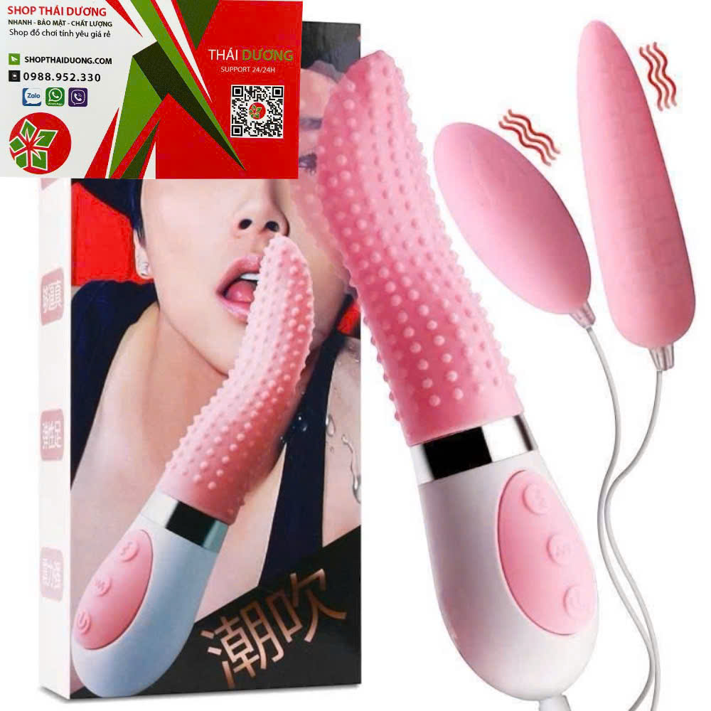 Lưỡi Liếm Am Đạo Đa chức Năng - Kết Hợp 2 Trứng Rung Cực Mạnh