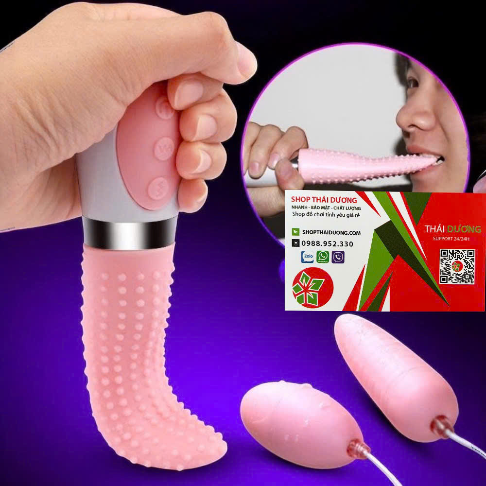 Lưỡi Liếm Am Đạo Đa chức Năng - Kết Hợp 2 Trứng Rung Cực Mạnh