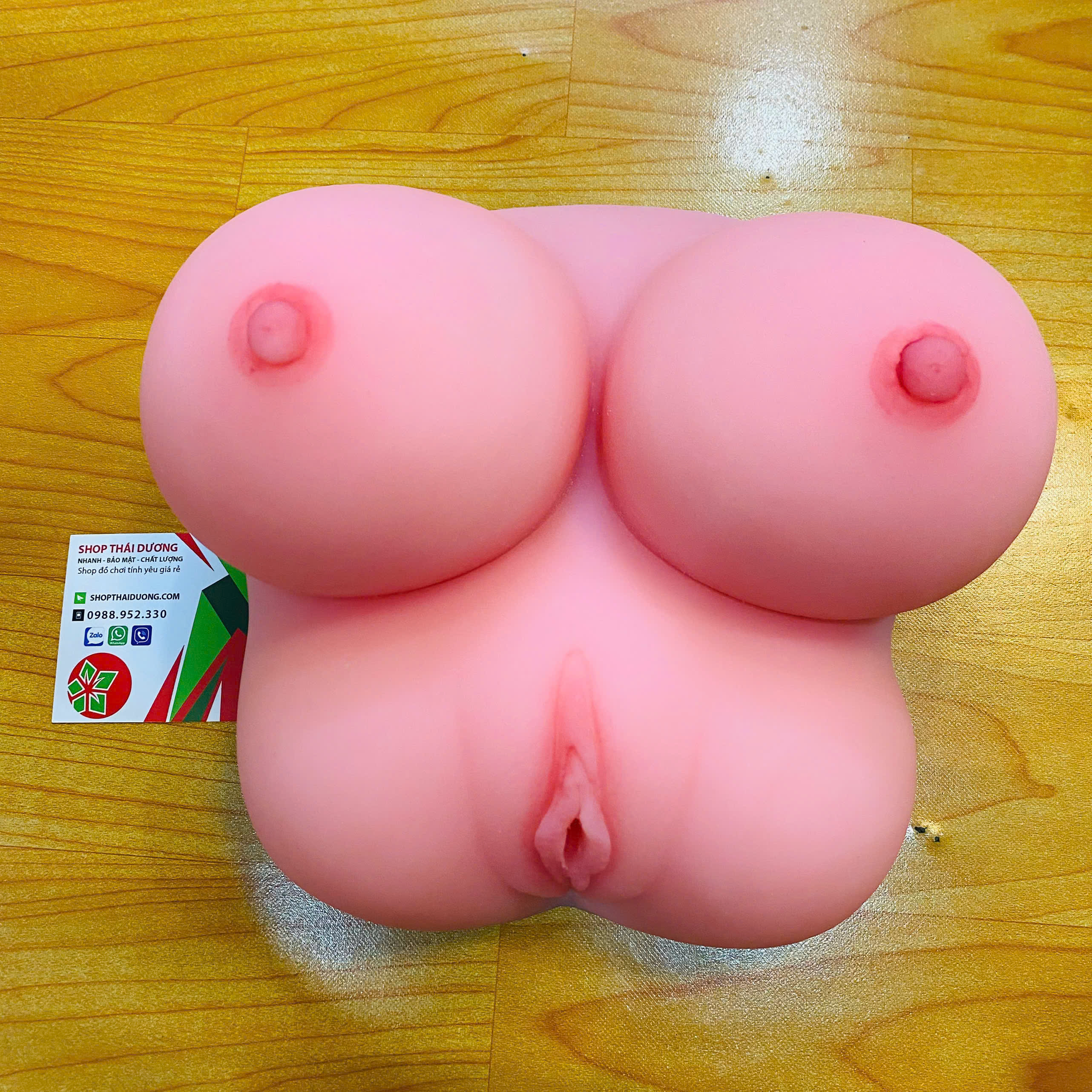 Âm Đạo Giả Nguyên Khối -Kết Hợp Ngực Giả Chất Liệu Silicon Siêu Mềm