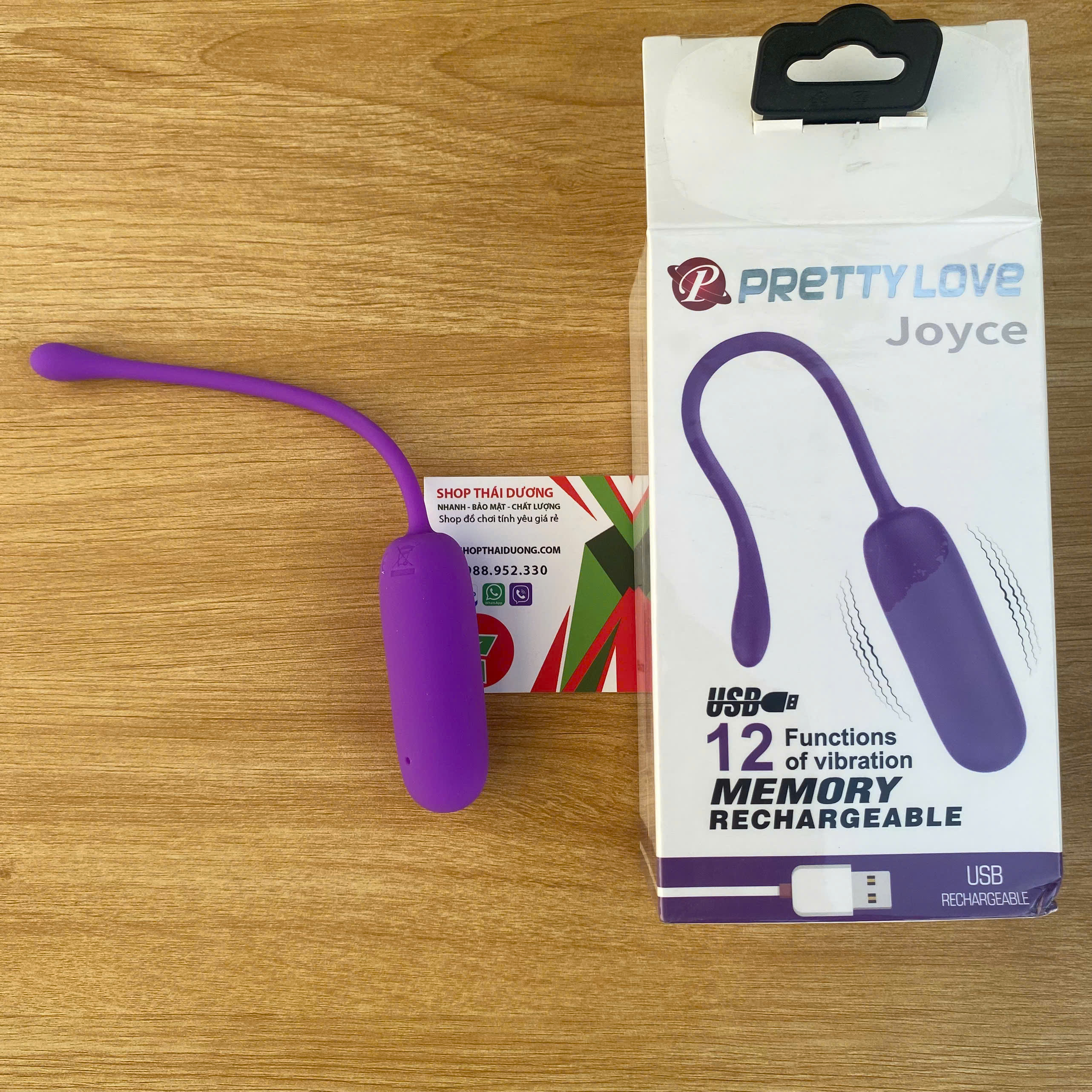 Trứng Rung mini Đuôi Chuật Prettylove Joyce 12 chế Độ Rung