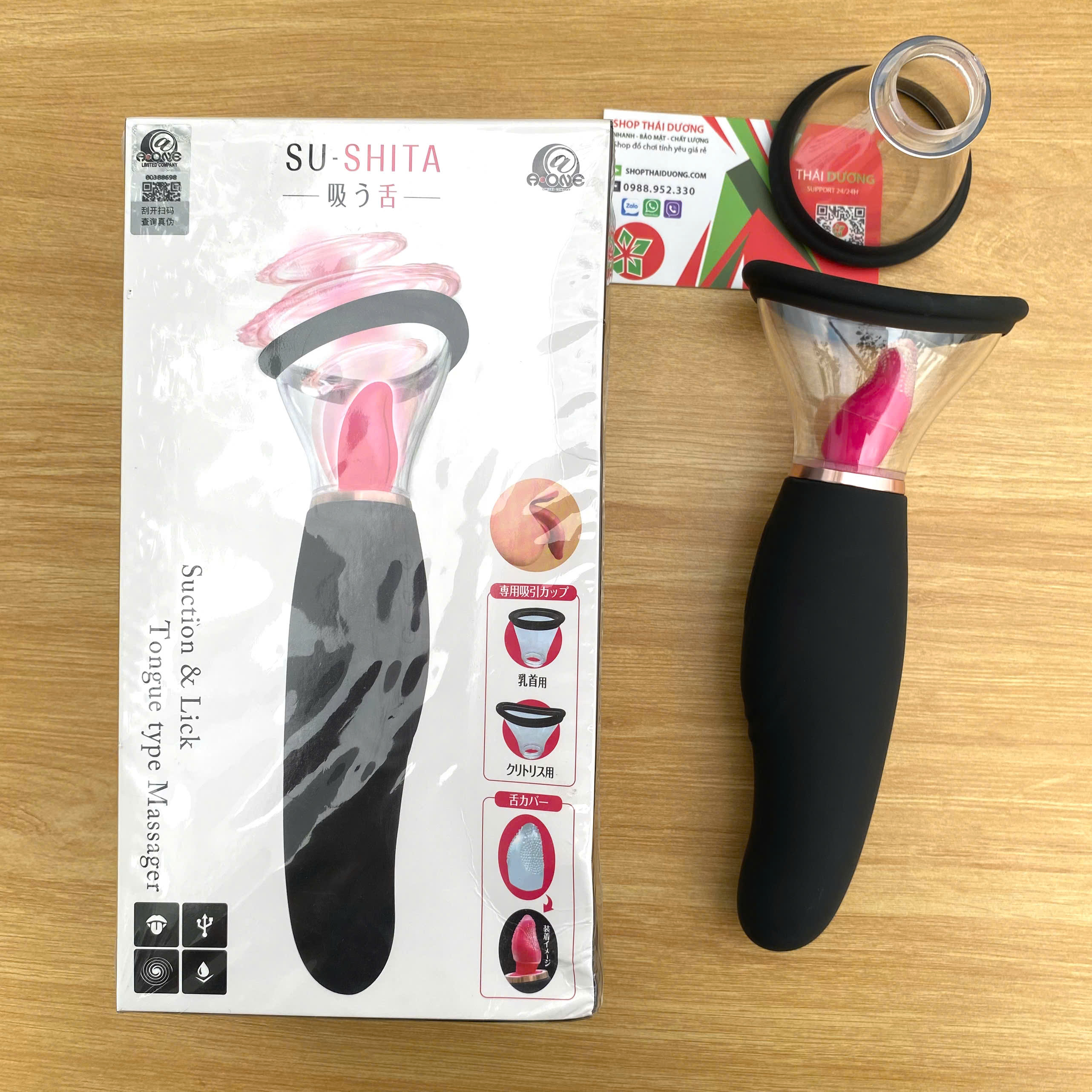 Máy liếm hút ti vú  rung cầm tay A-ONE Kazuhiko Nhật Bản