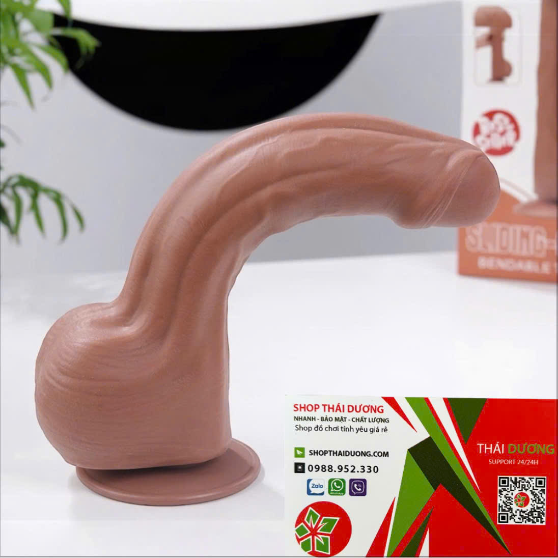 Dương Vật Giả Gắn Tường Lovetoy 11.5 Inch  Trượt Da 2 Lớp, Thiết Kế Cao Cấp