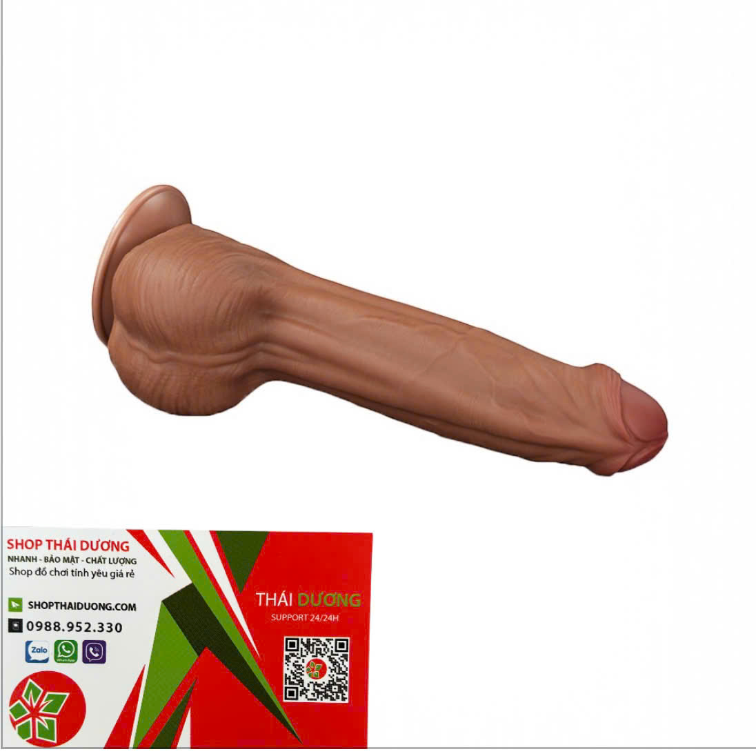 Dương Vật Giả Gắn Tường Lovetoy 11.5 Inch  Trượt Da 2 Lớp, Thiết Kế Cao Cấp