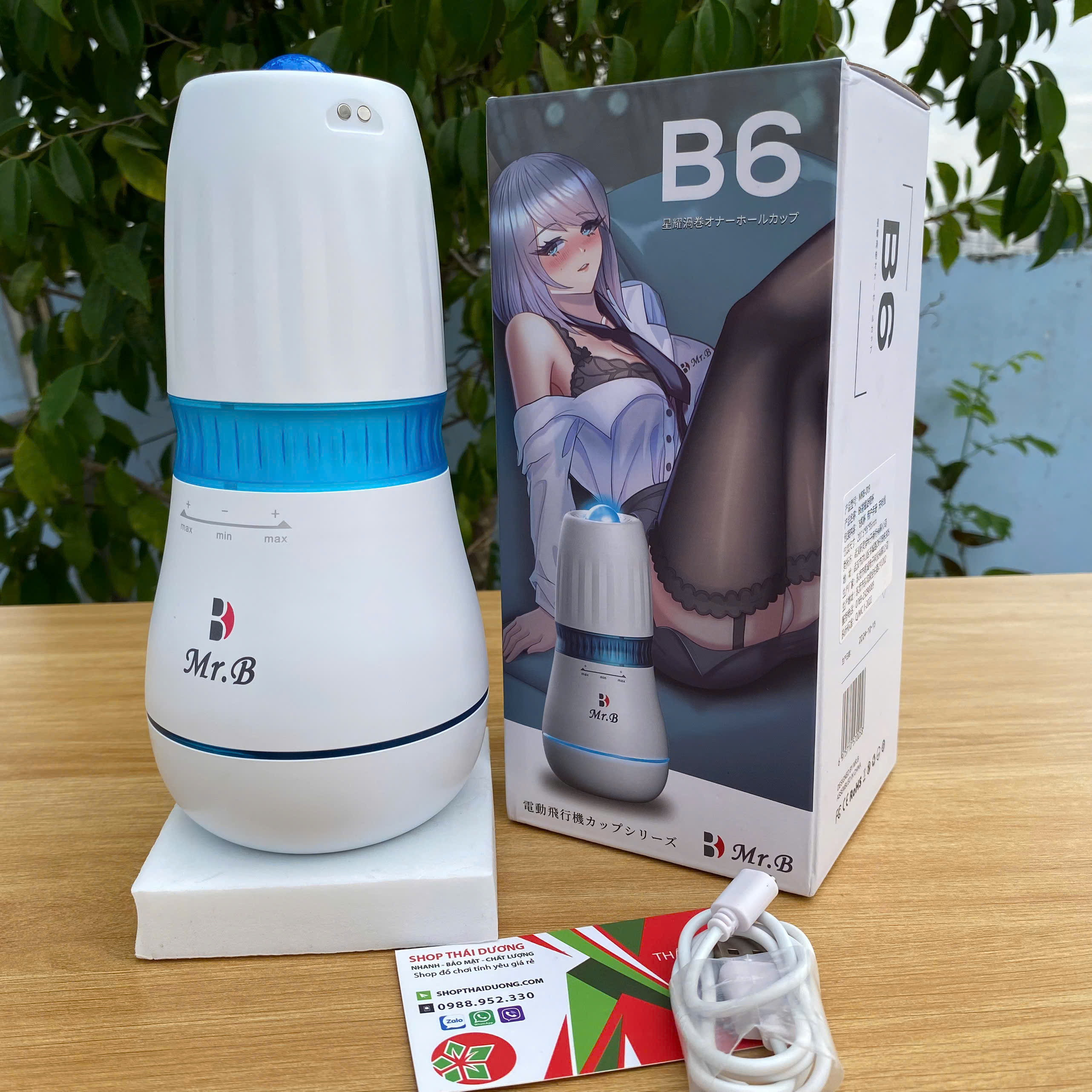 Mr.B B6 Ouyasi Cốc Thủ Dâm Tự Động Hút Rung, Tích Hợp Làm Ấm Cao Cấp
