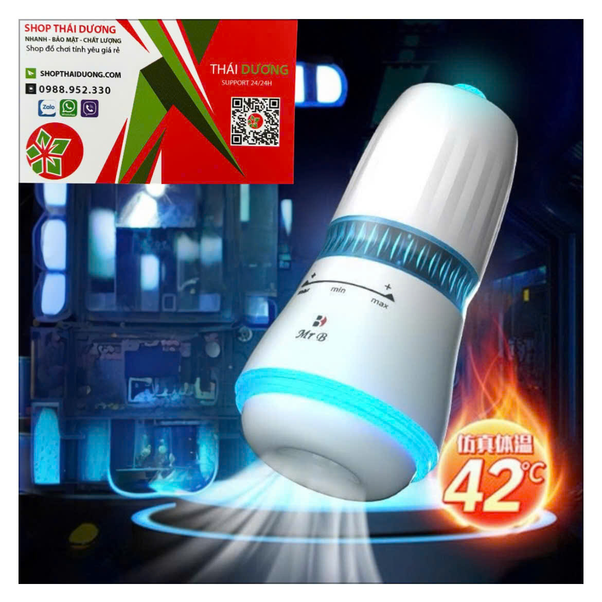 Mr.B B6 Ouyasi Cốc Thủ Dâm Tự Động Hút Rung, Tích Hợp Làm Ấm Cao Cấp