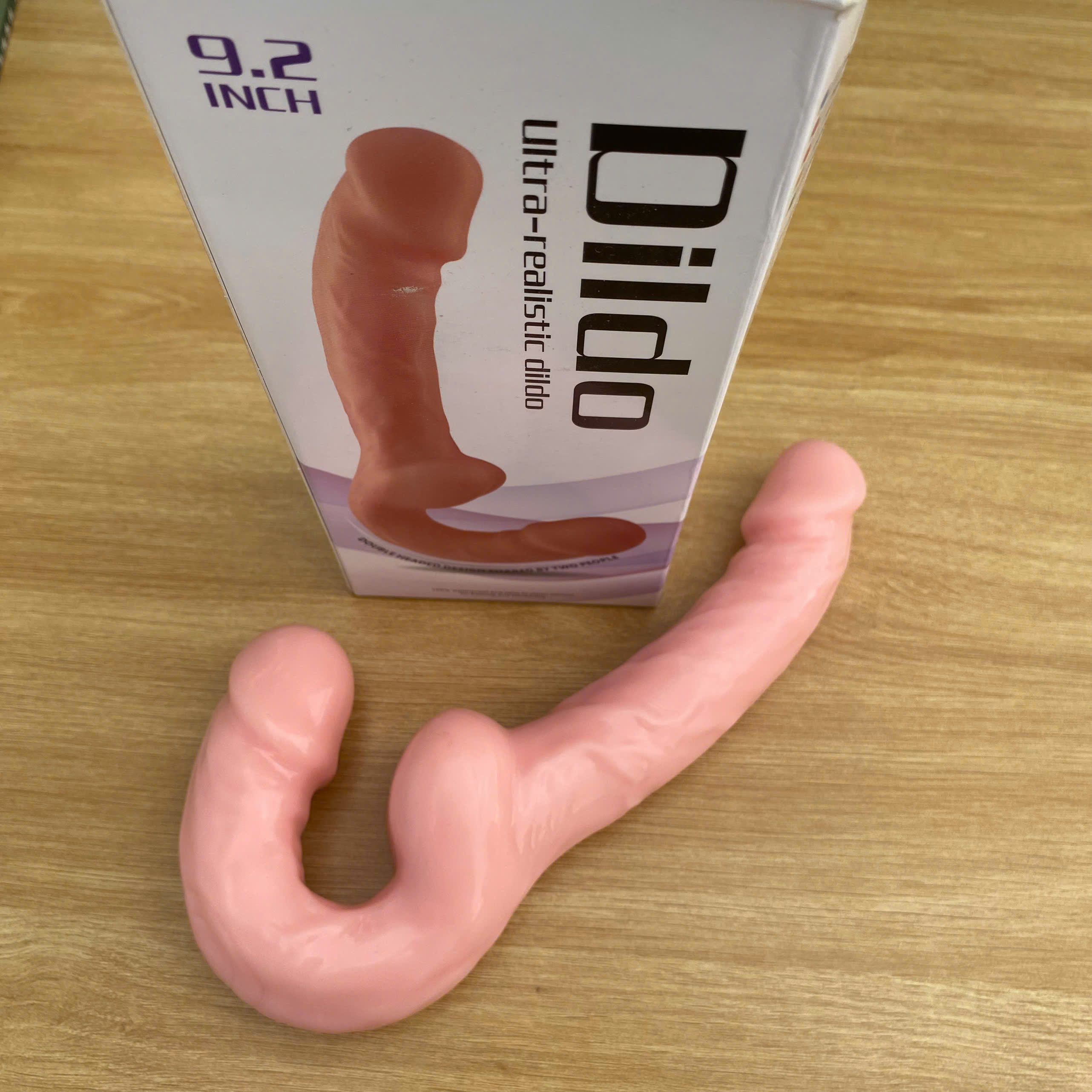 Dương Vật Giả Hai Đầu 9.2inch Silicon Siêu Mềm Tăng khoái Cảm Đôi Đỉnh Cao