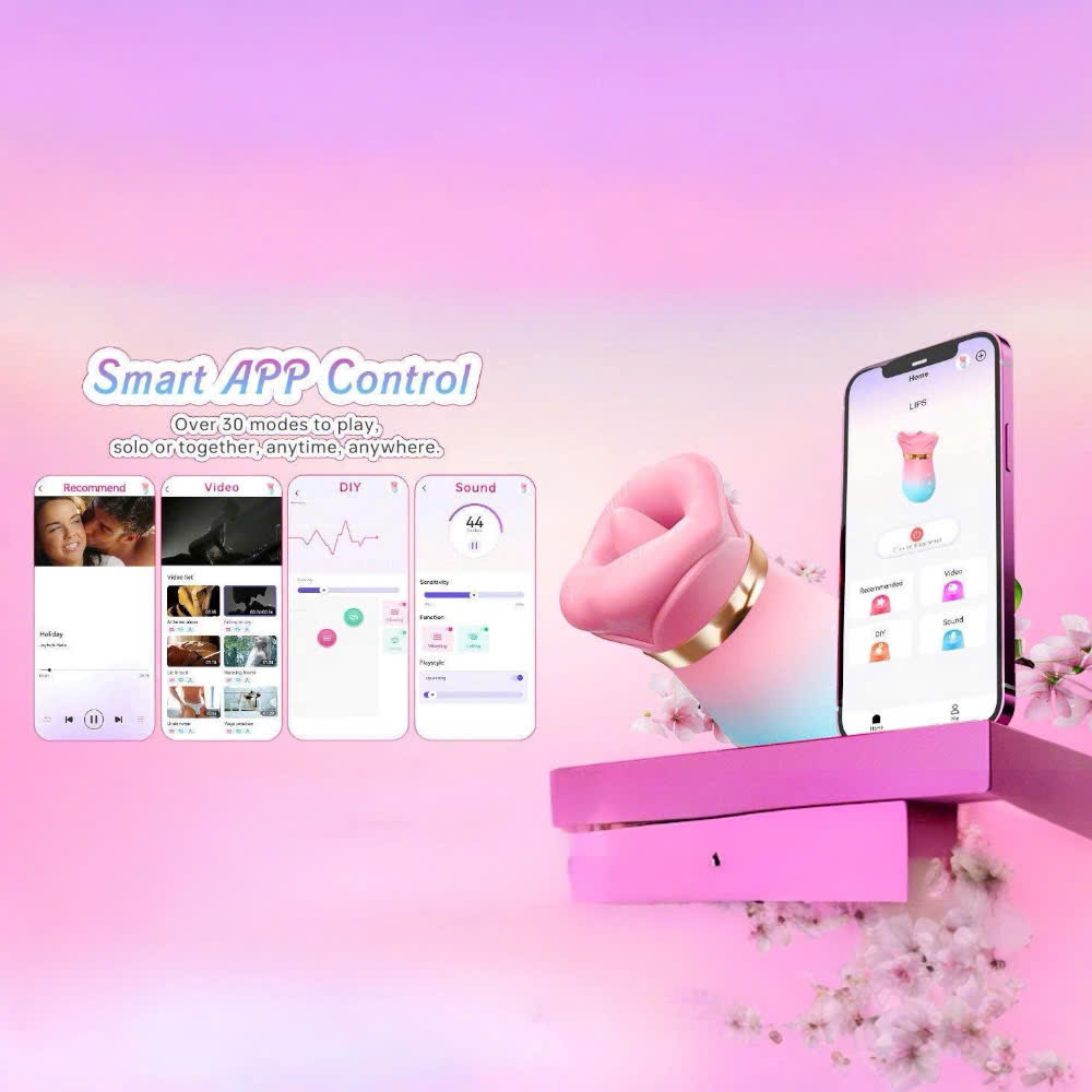 Lưỡi liếm âm đạo Sovokn rung liếm hút đa chế độ Điều khiển từ xa qua app