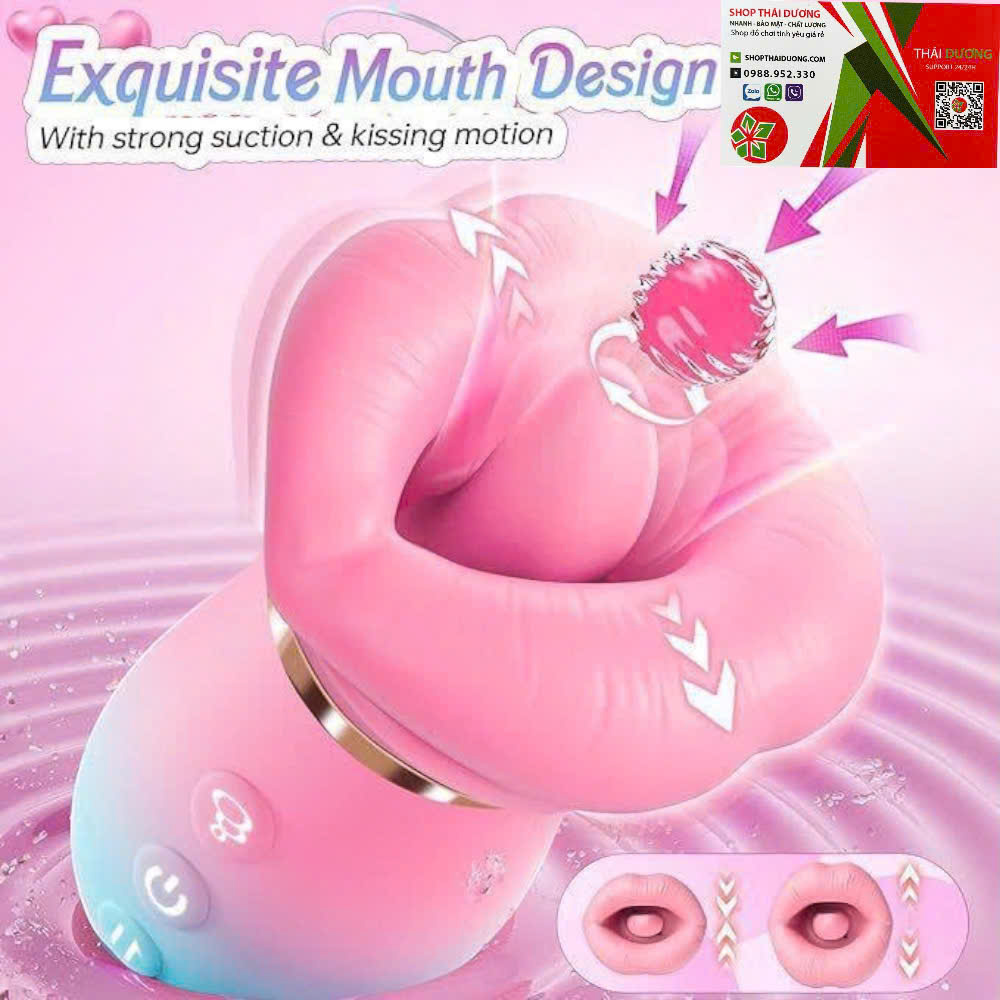 Lưỡi liếm âm đạo Sovokn rung liếm hút đa chế độ Điều khiển từ xa qua app