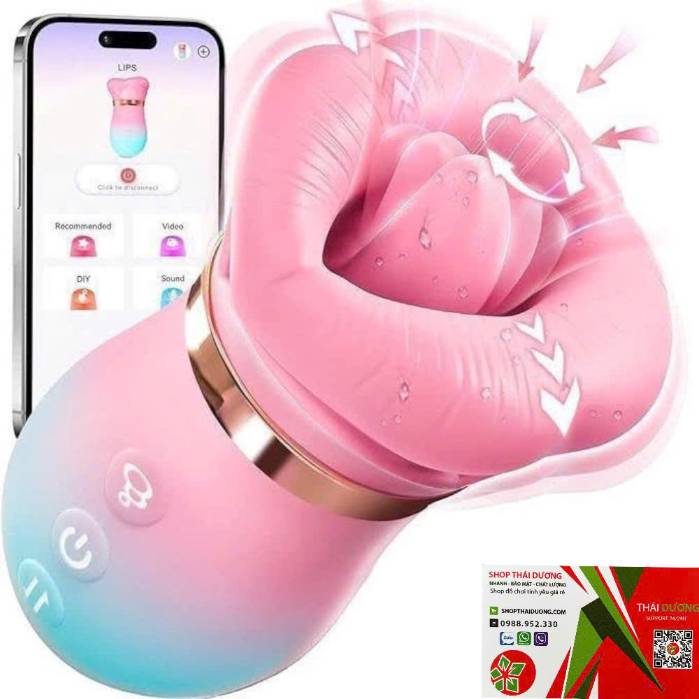 Lưỡi liếm âm đạo Sovokn rung liếm hút đa chế độ Điều khiển từ xa qua app