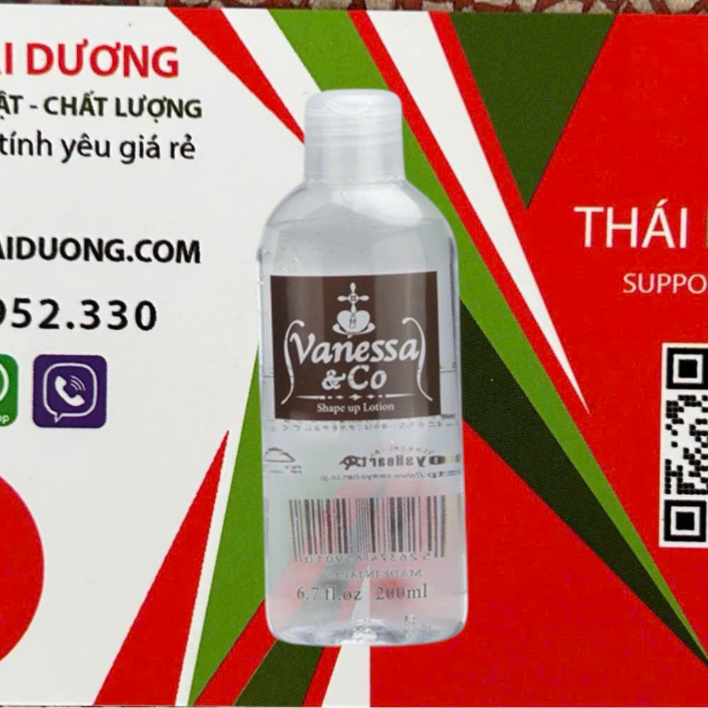 Gel Bôi Trơn Vanessa & co Siêu Mượt Giup Cấp Ẩm Cho Da Chai 200ml