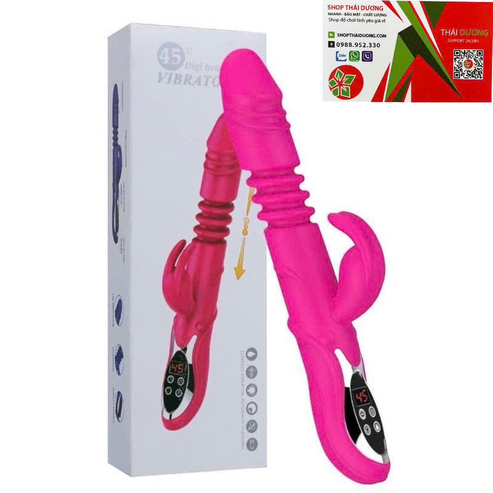 Dương Vật Giả Rabbit Vibrator Đa Năng  Rung Thụt Tự Động, Phát Nhiệt Ấm Nóng Kích Thích