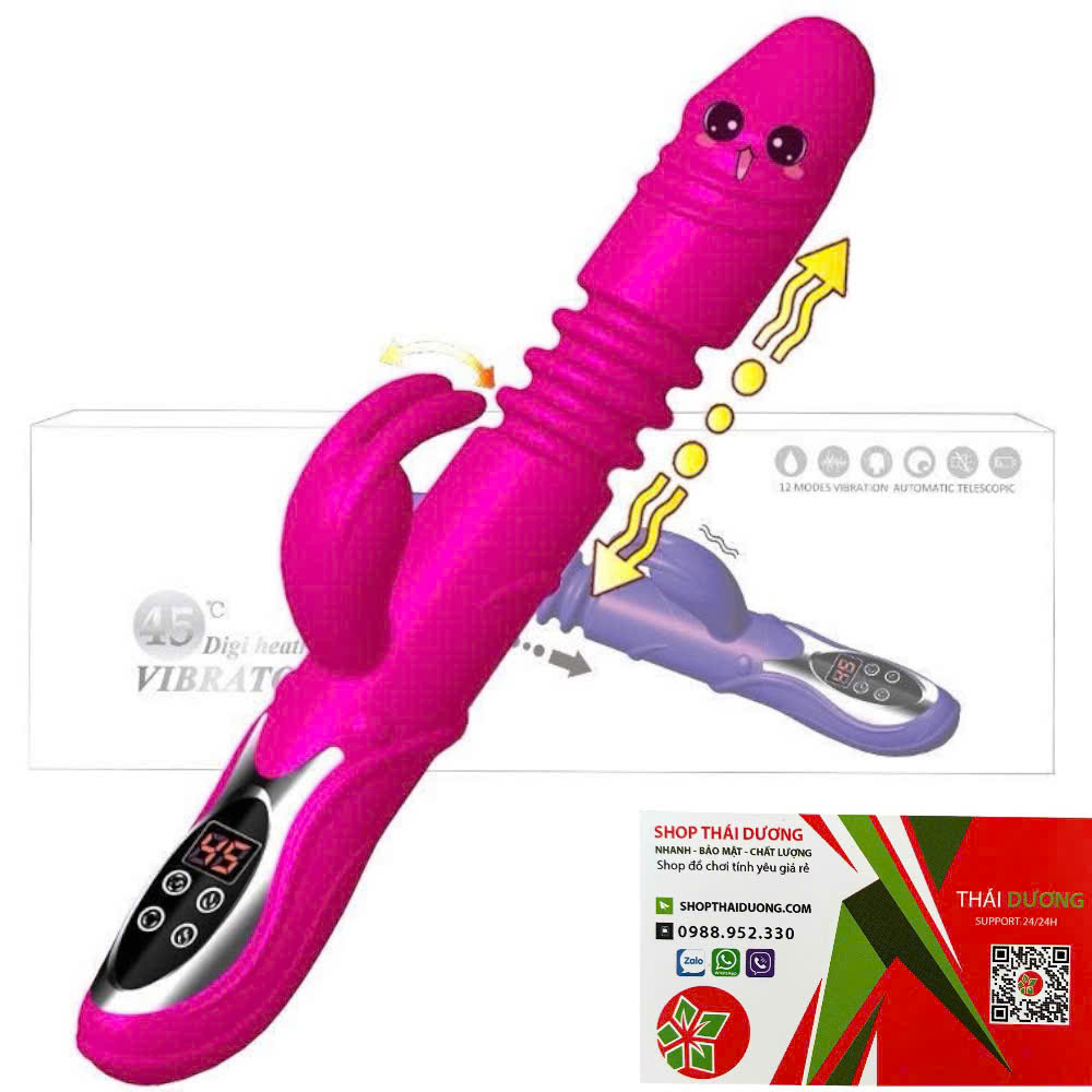 Dương Vật Giả Rabbit Vibrator Đa Năng  Rung Thụt Tự Động, Phát Nhiệt Ấm Nóng Kích Thích