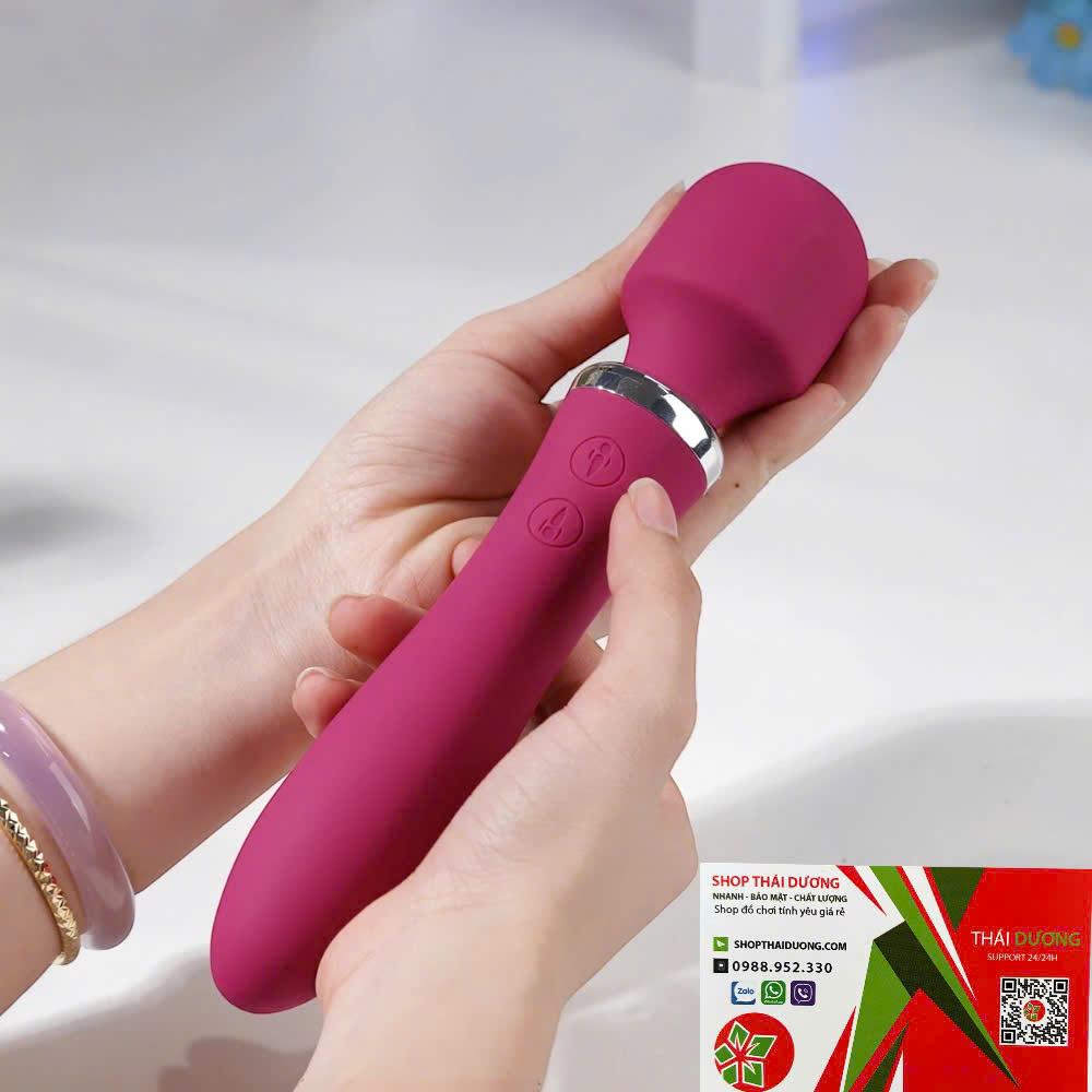 Chày Rung Tình yêu 2 Đầu Lilo Không Giây _ Kết Hợp Toả Nhiệt Massage Điểm G Cao Cấp