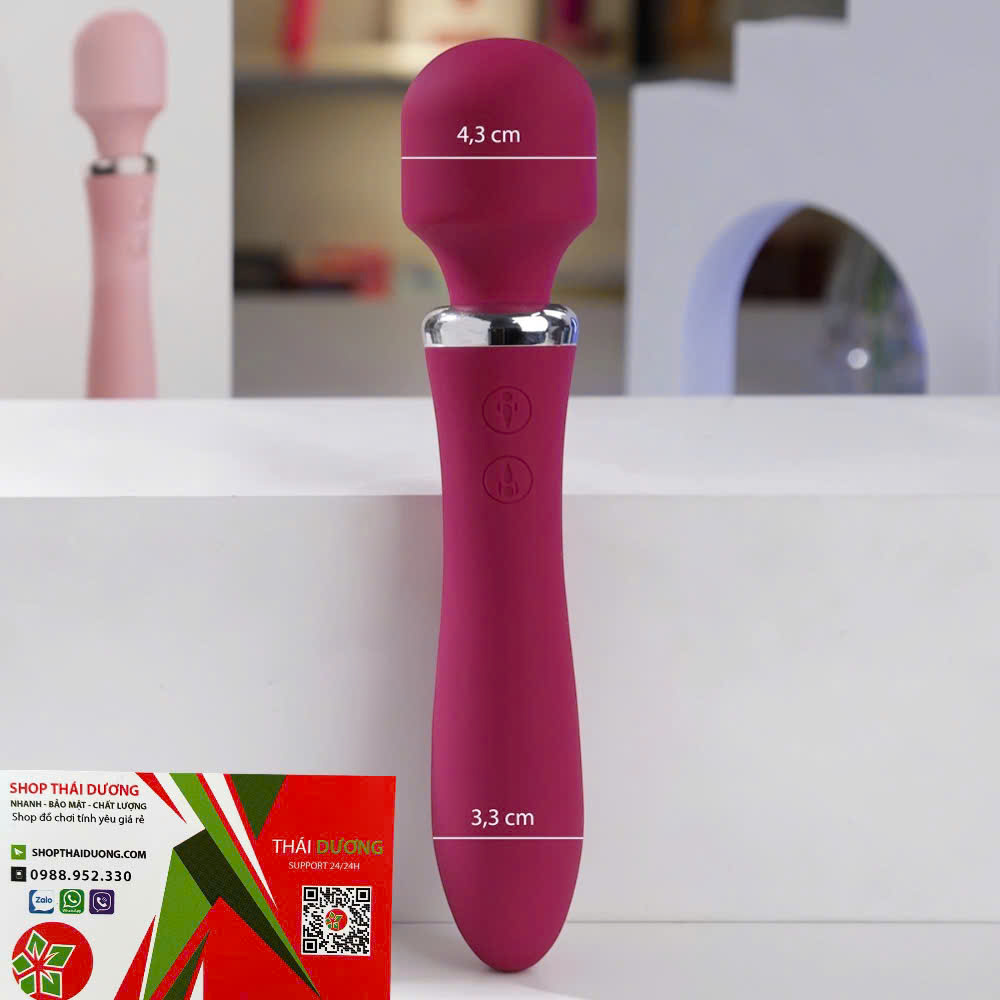 Chày Rung Tình yêu 2 Đầu Lilo Không Giây _ Kết Hợp Toả Nhiệt Massage Điểm G Cao Cấp