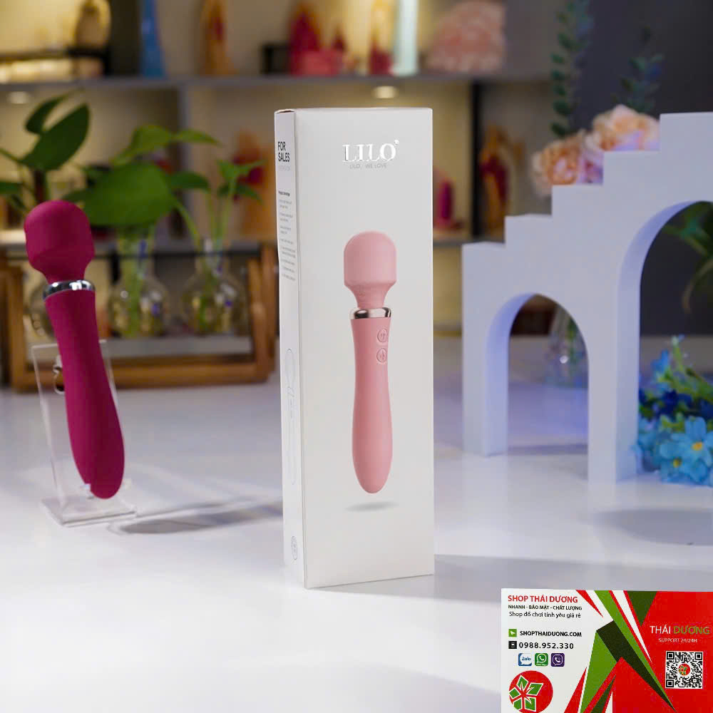Chày Rung Tình yêu 2 Đầu Lilo Không Giây _ Kết Hợp Toả Nhiệt Massage Điểm G Cao Cấp