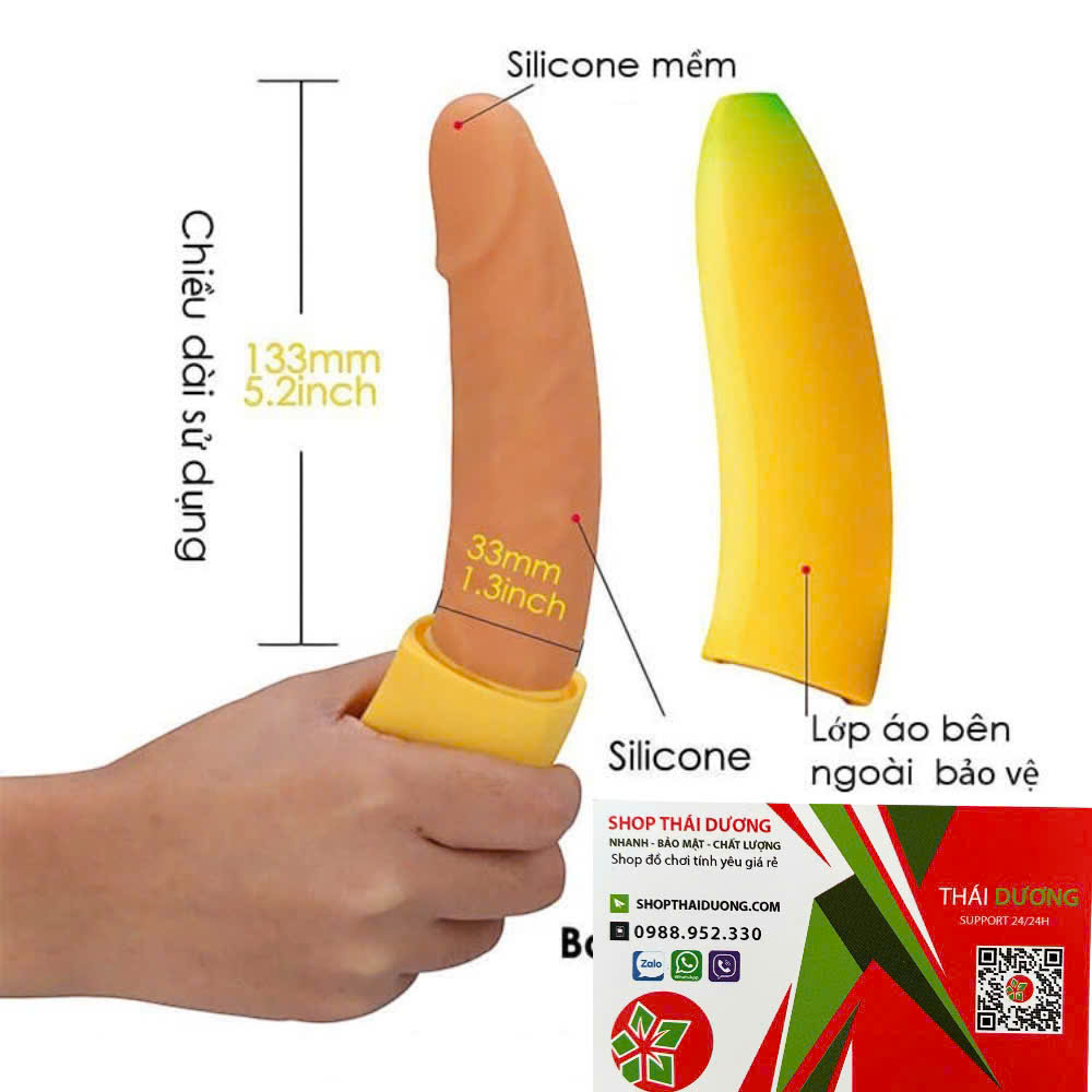 Dương Vật Giả Nguỵ Trang Hình Trái Chuối Giống Thật - Cách Nguỵ Trang Sextoy Hiệu quả Cho Nữ Giới
