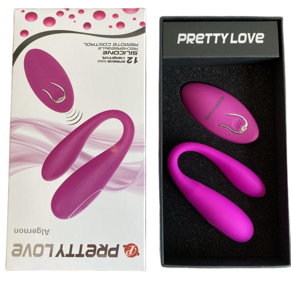 Trứng rung Tình Yêu  2 đầu Pretty Love  12 chế độ điều khiển không dây cao cấp