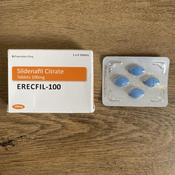 Viên Uống ERECFIL-100 Sildenafil Citrate Cường Dương kéo Dài Thời Gian Quan Hệ Cho Nam