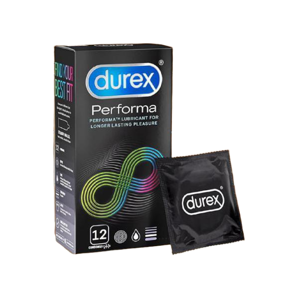 Bao cao su Durex Performa  - Hộp 12 cái - Kéo Dài Thời Gian Quan Hệ .