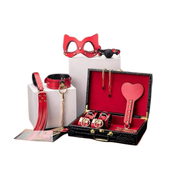 Bộ Sextoy Bạo Dâm BDSM 8 Món Màu Đỏ Cao Cấp