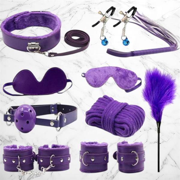 Bộ Đồ Chơi BDSM 10 Món Yeain – Roi Da Còng Tay Bịt Mắt Giúp Tăng Khoái Cảm Mạnh Mẽ