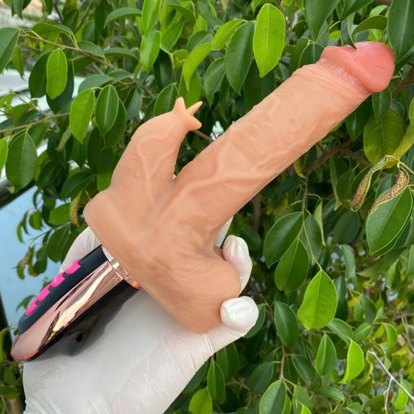 Dương Vật Giả Đa Chức Năng Với Lưỡi Liếm Nóng 42 Độ, Massage Điểm G Đỉnh Cao 