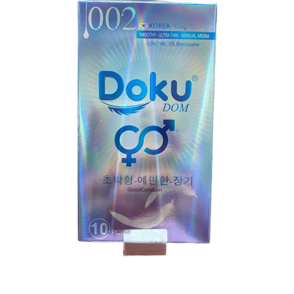 Bao Cao Su Thiên Nhiên Doku 002 Hàn Quốc Siêu Mỏng & Kéo Dài Thời Gian
