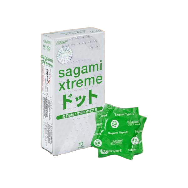 Bao Cao Su Sagami Streme Gân Gai - Hộp 10 Cái Bcs