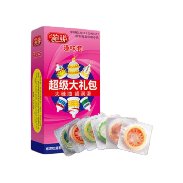 Bao Cao Su Gân Gai Lớn GunBo - Hộp 6 Cái Bcs
