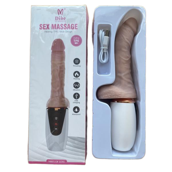 Dương Vật Giả Dibe Rung Thụt 7 Chế Độ – Có Sưởi, Sạc USB