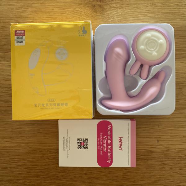 Trứng Rung Không Giây Tai Thỏ Điều Khiển Từ xa - kết hợp tạo Nhiệt sạc Điện -Leten 