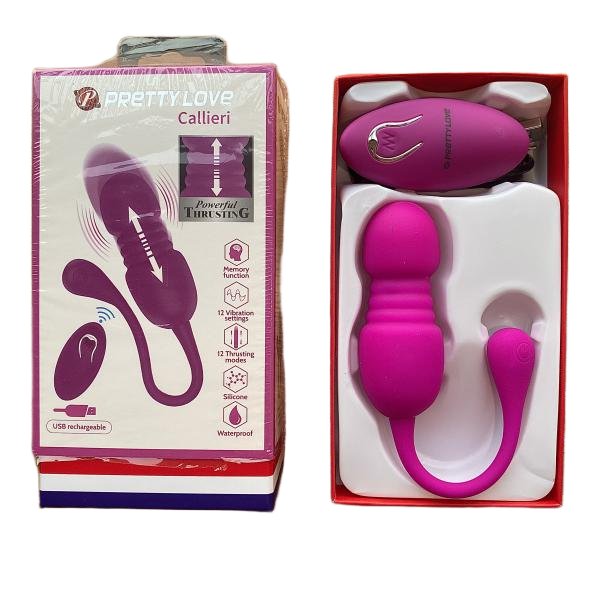 Trứng Rung Cao Cấp PrettyLove Callieri – Rung Thụt 12 Cấp Độ, Remote Không Dây