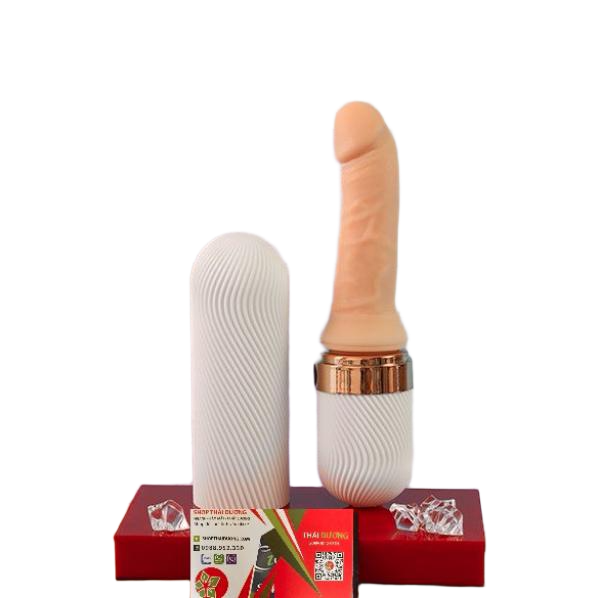 Sextoy Dương Vật Giả Dibei Gold - 7 Chế Độ Rung Thụt Mạnh Mẽ - kết Hợp Toả Nhiệt Cho